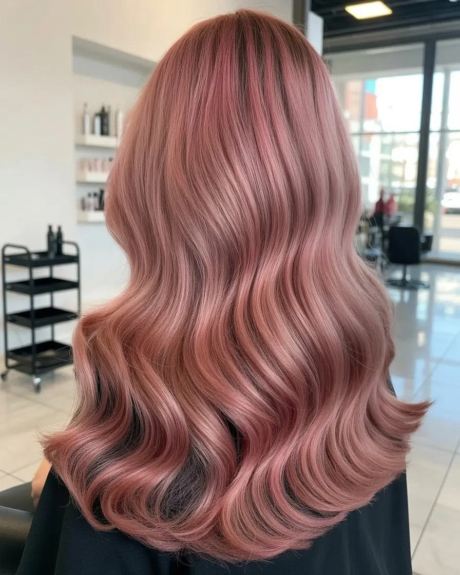 summer blonde hair color for women 2026 soft rose blonde waves