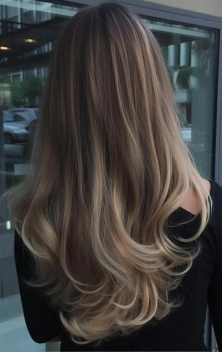 summer brunette hair color for women 2026 Soft gradient brunette with creamy blonde ends
