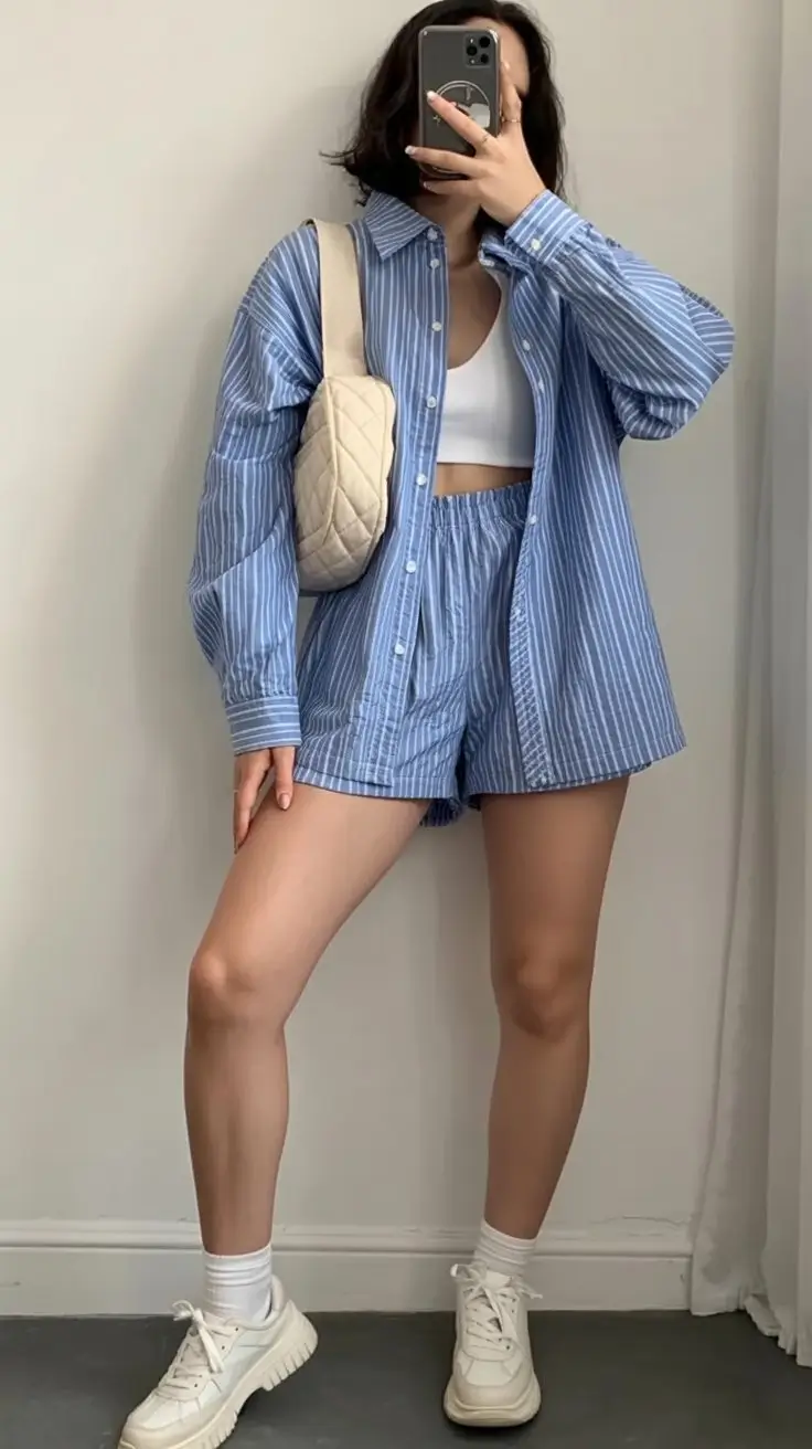 summer clothes for women 2026 Relaxed stripes and oversized comfort