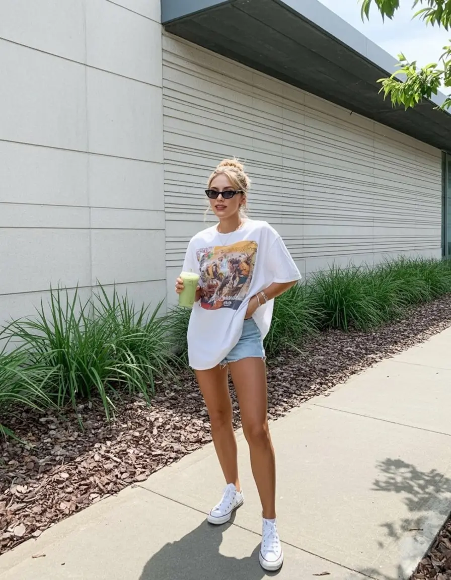 summer clothes for women 2026 Oversized tees and undone summer ease