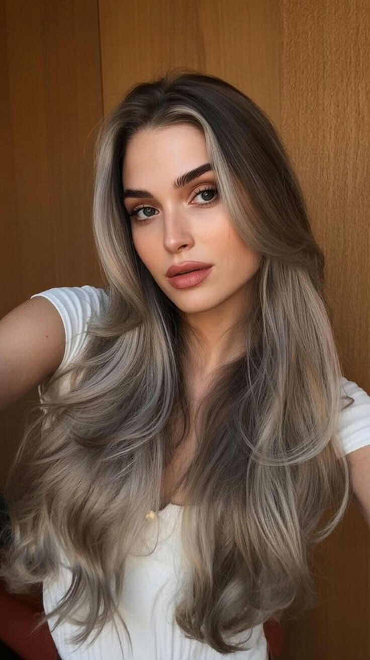 summer espresso brunette hair color for women 2026 cool toned espresso blend with ash beige dimension