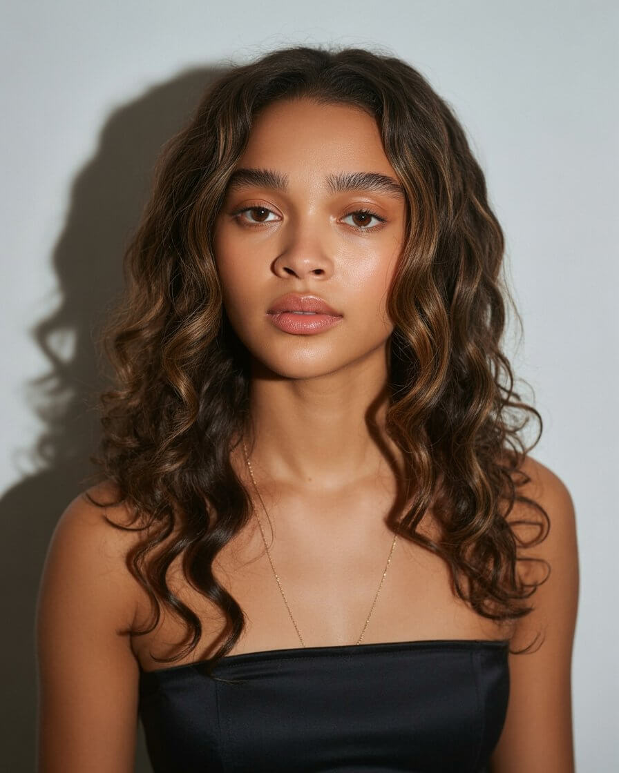 summer espresso brunette hair color for women 2026 natural curls with warm espresso depth