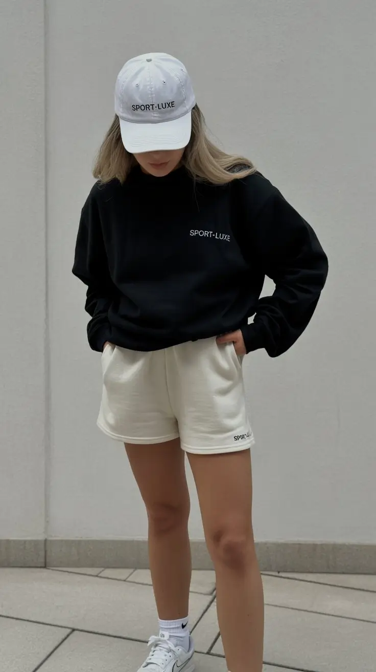 summer gym for women 2026 Sport luxe monochrome with relaxed street comfort