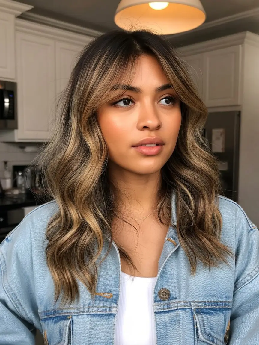 summer hair color for dark skin women 2026 Soft ash brown balayage with lived in summer dimension