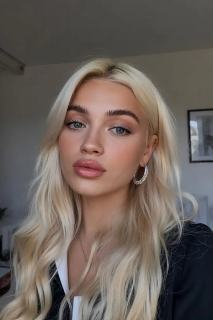 summer hair color for tan skin women 2026 platinum blonde waves