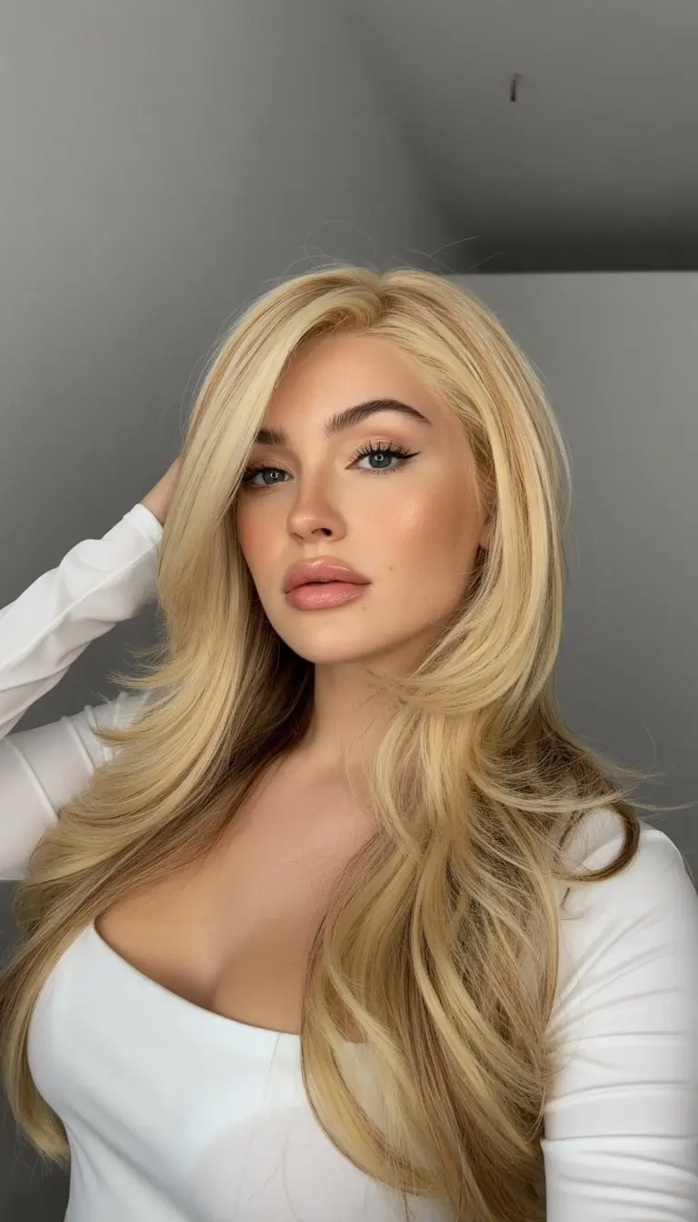 summer hair color for tan skin women 2026 buttery blonde volume