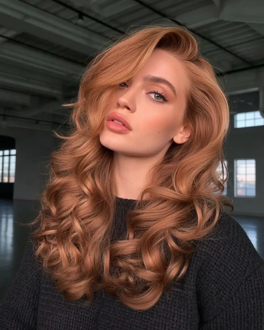 summer hair color for tan skin women 2026 glossy copper volume