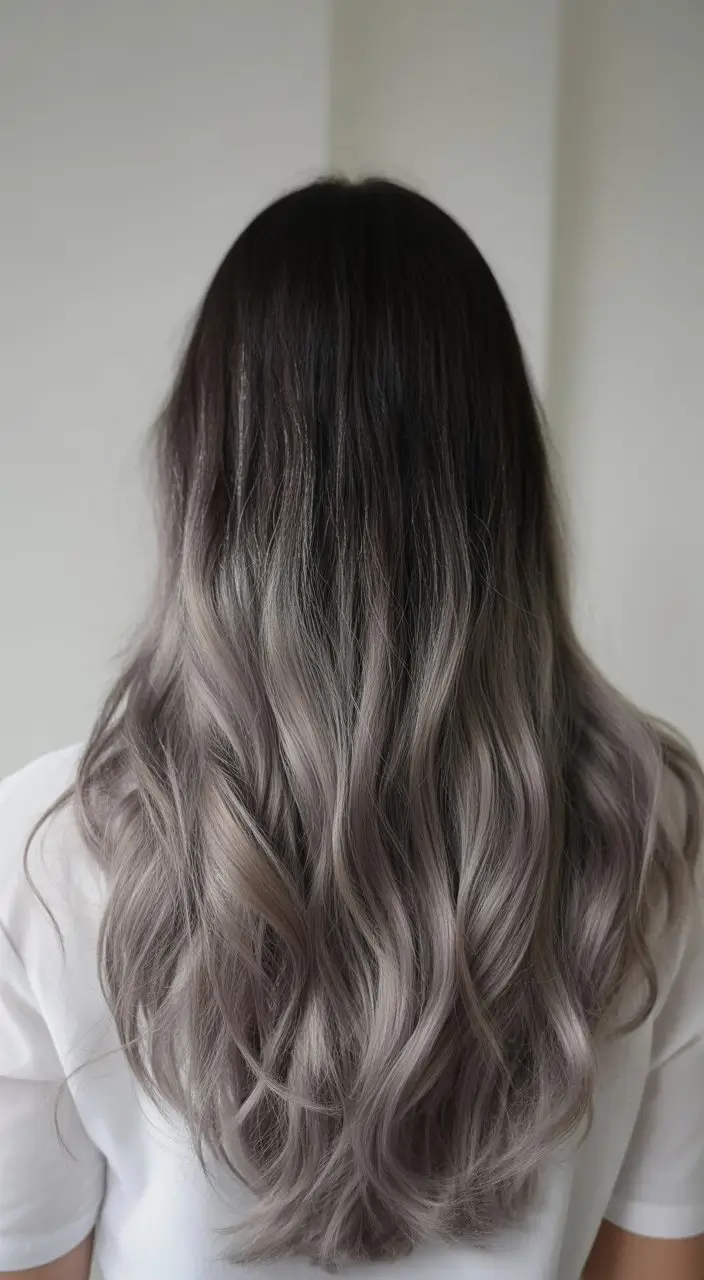 summer hair color ideas for brunette women 2026 Smoky Beige Balayage with Seamless Blend