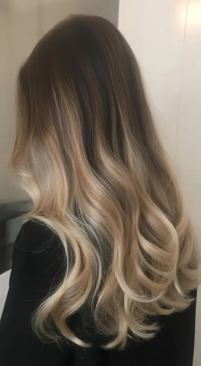 summer hair color ideas for women 2026 Deep root blonde balayage with soft creamy ends