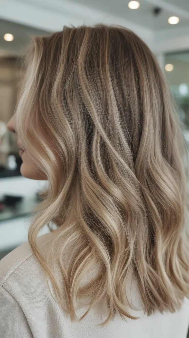 summer hair color ideas for women 2026 Soft lived in blonde waves with natural movement