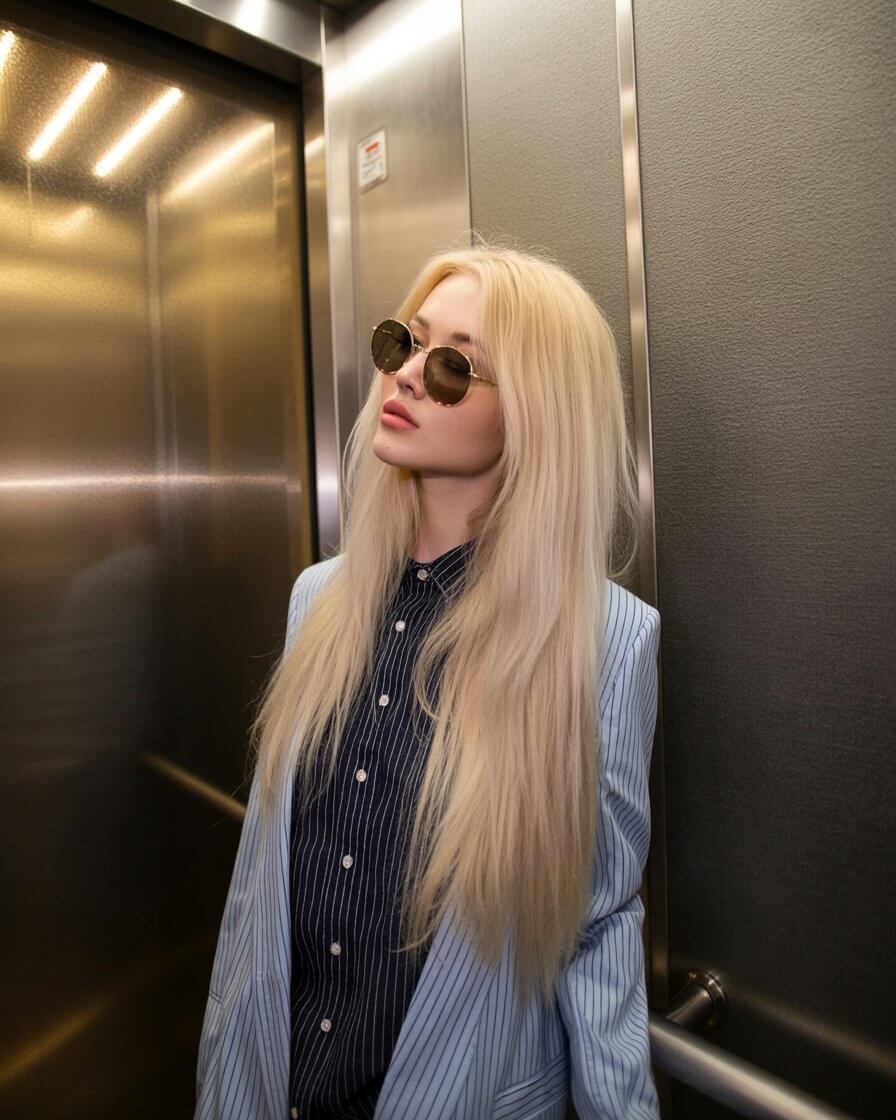 summer money piece hair color for women 2026 warm vanilla blonde with understated money piece elegance