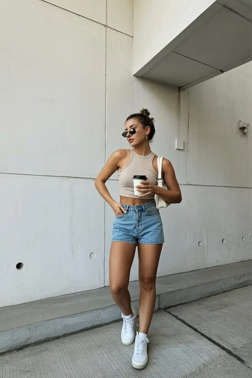 summer night going out outfits 2026 Effortless denim and crop top energy