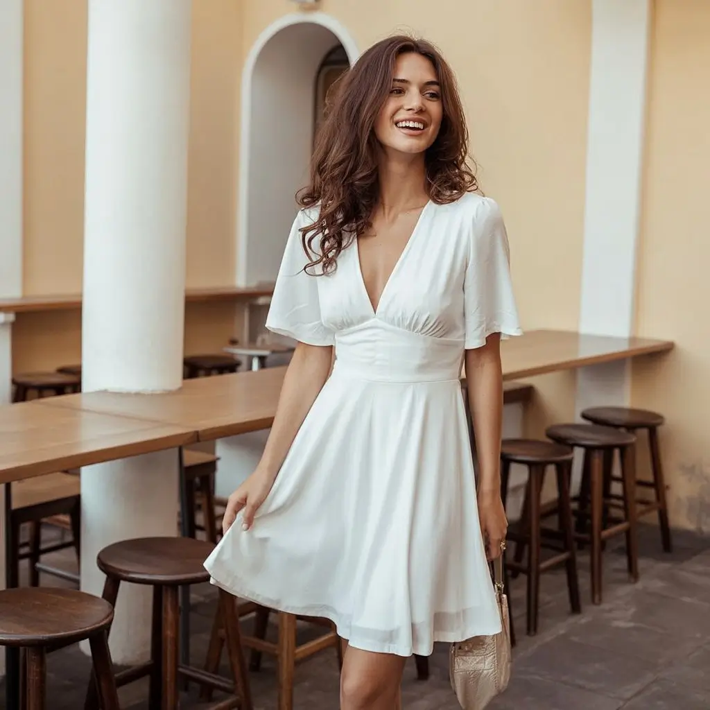 summer old money outfit for women 2026 Soft white dress and timeless femininity