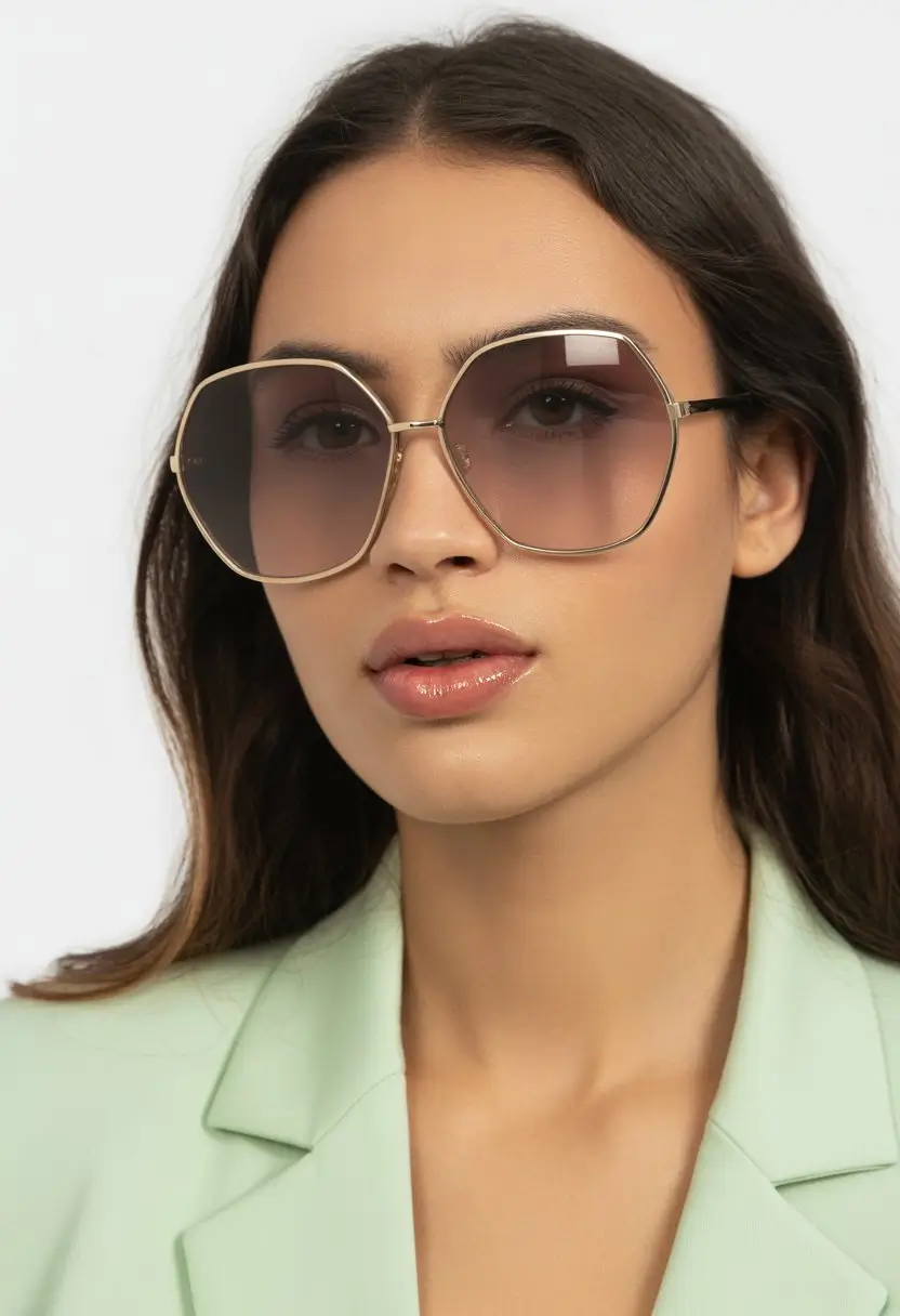 Summer Oversized sunglasses 2026 Soft Gold Minimalism With a Modern Retro Mood
