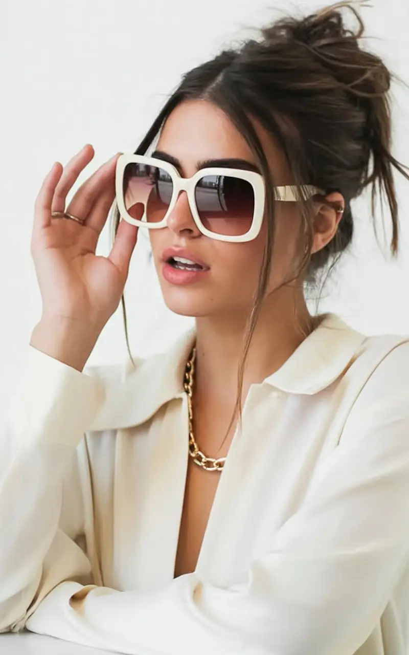 Summer Oversized sunglasses 2026 Statement White Frames With Modern Retro Drama