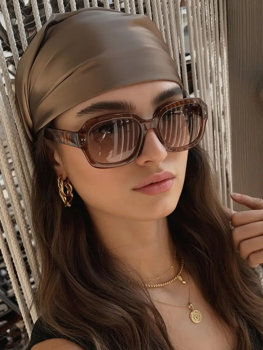 Summer Oversized sunglasses 2026 Warm Brown Y2K Energy With Effortless Summer Styling