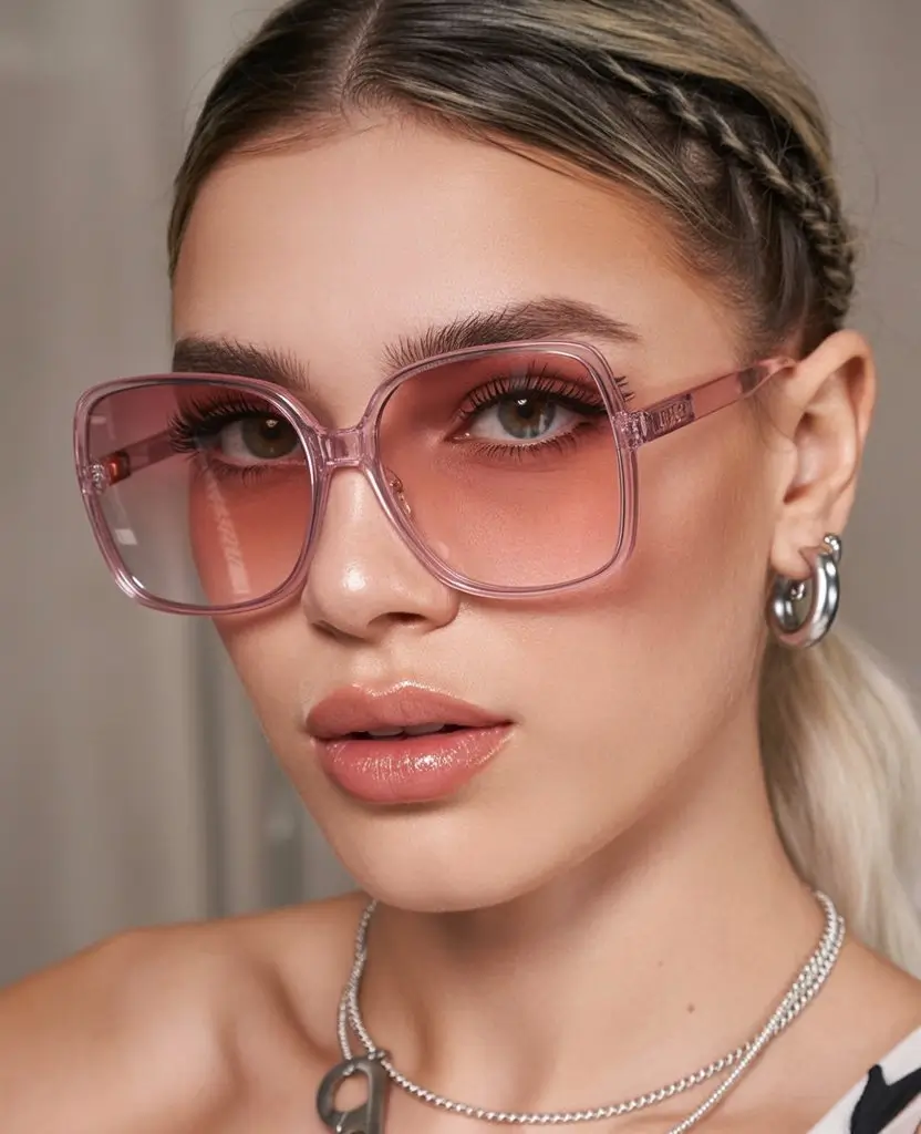 Summer Oversized sunglasses 2026 Soft Pink Transparency With Fresh Y2K Revival Energy