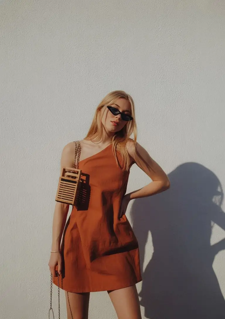 summer sundresses for women 2026 Terracotta minimalism with a sculptural feel