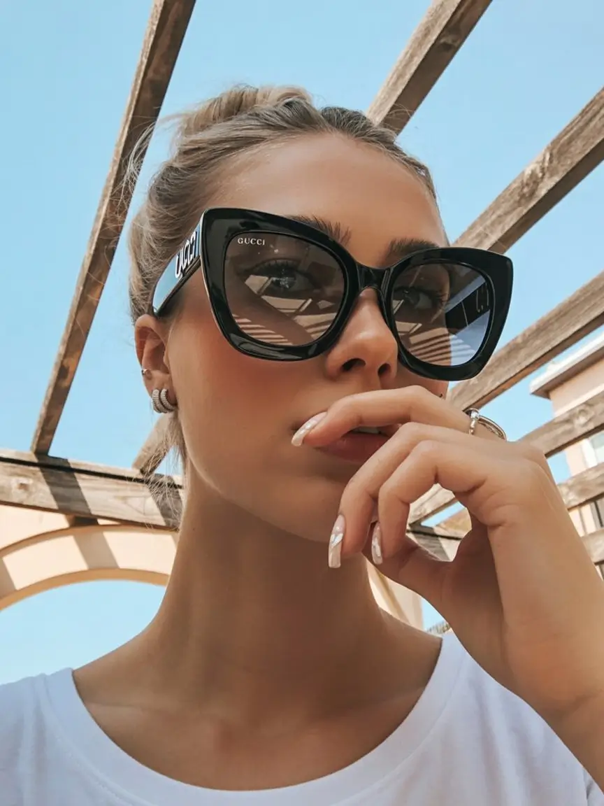 summer sunglasses for women 2026 Statement cat eye sunglasses with bold luxury energy