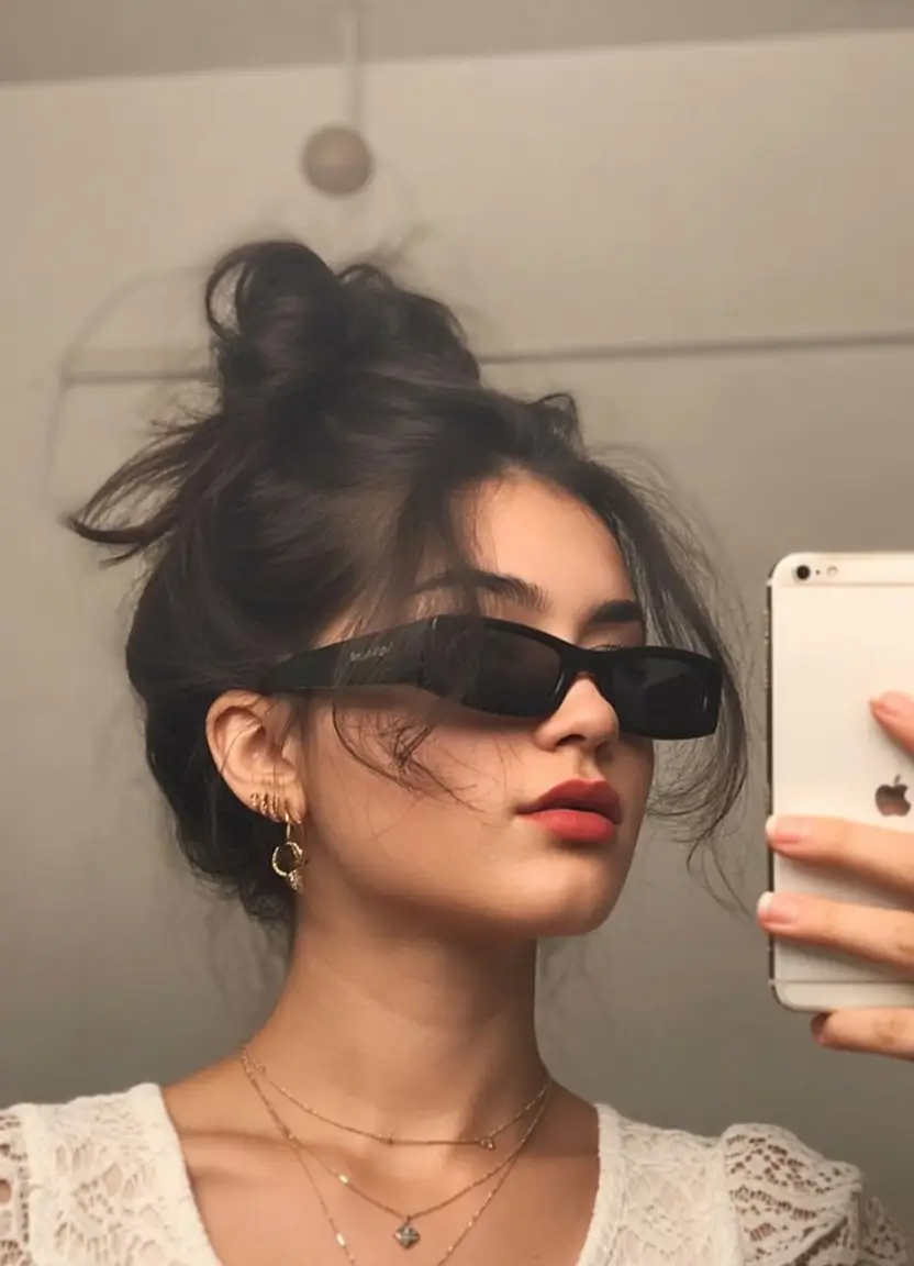 summer sunglasses for women 2026 Ultra narrow black sunglasses for bold street style moments