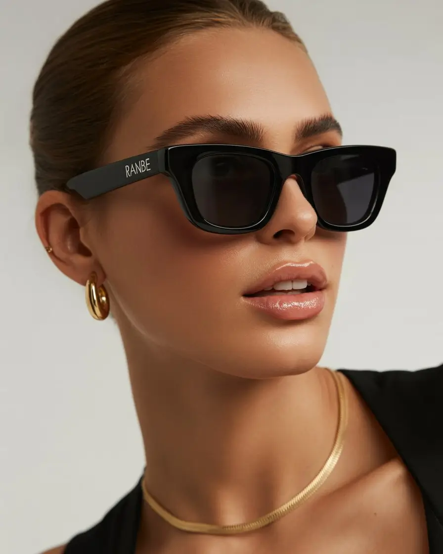 summer sunglasses for women 2026 Structured black designer frames that define modern confidence