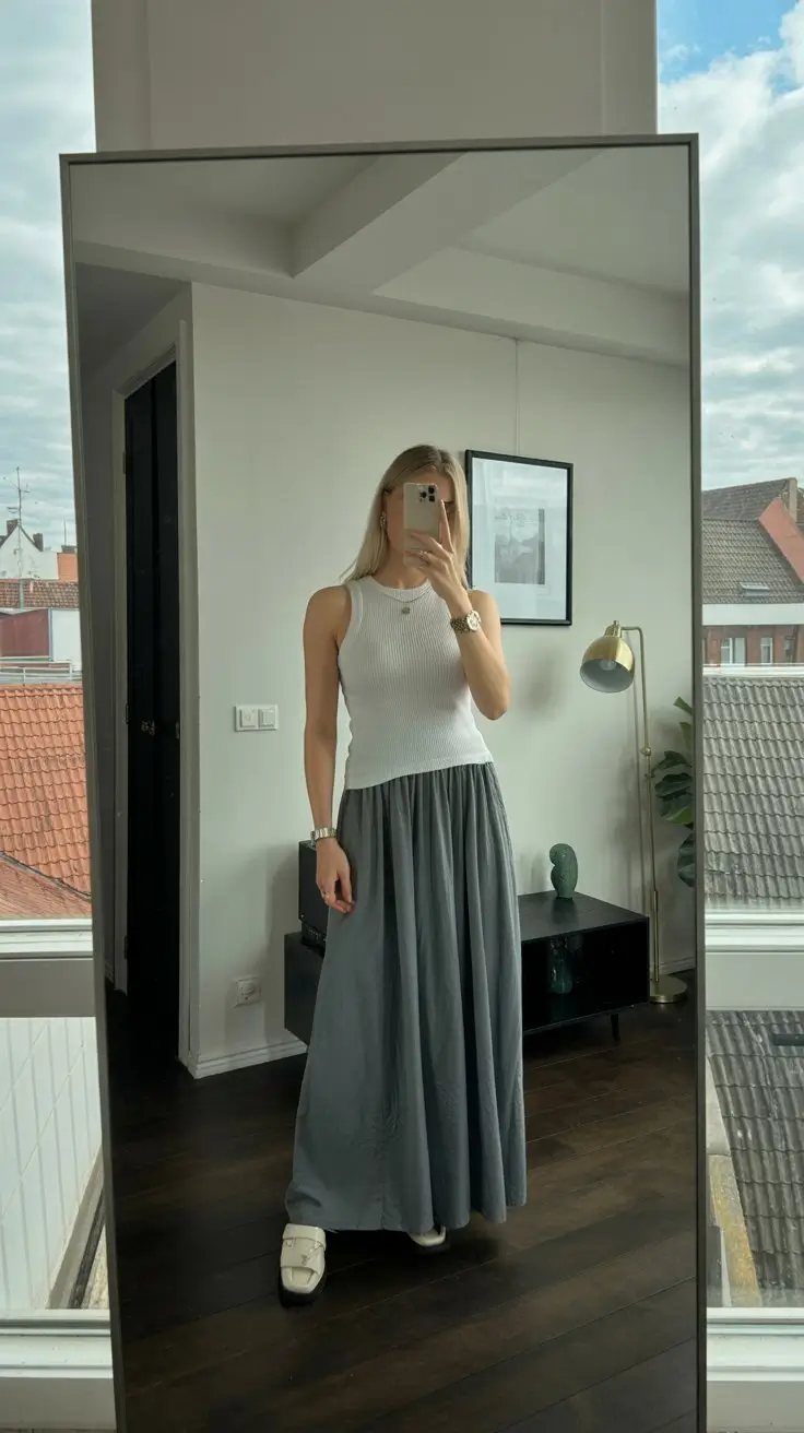 summer work outfits for the office 2026 Soft volume and movement for an airy summer office look