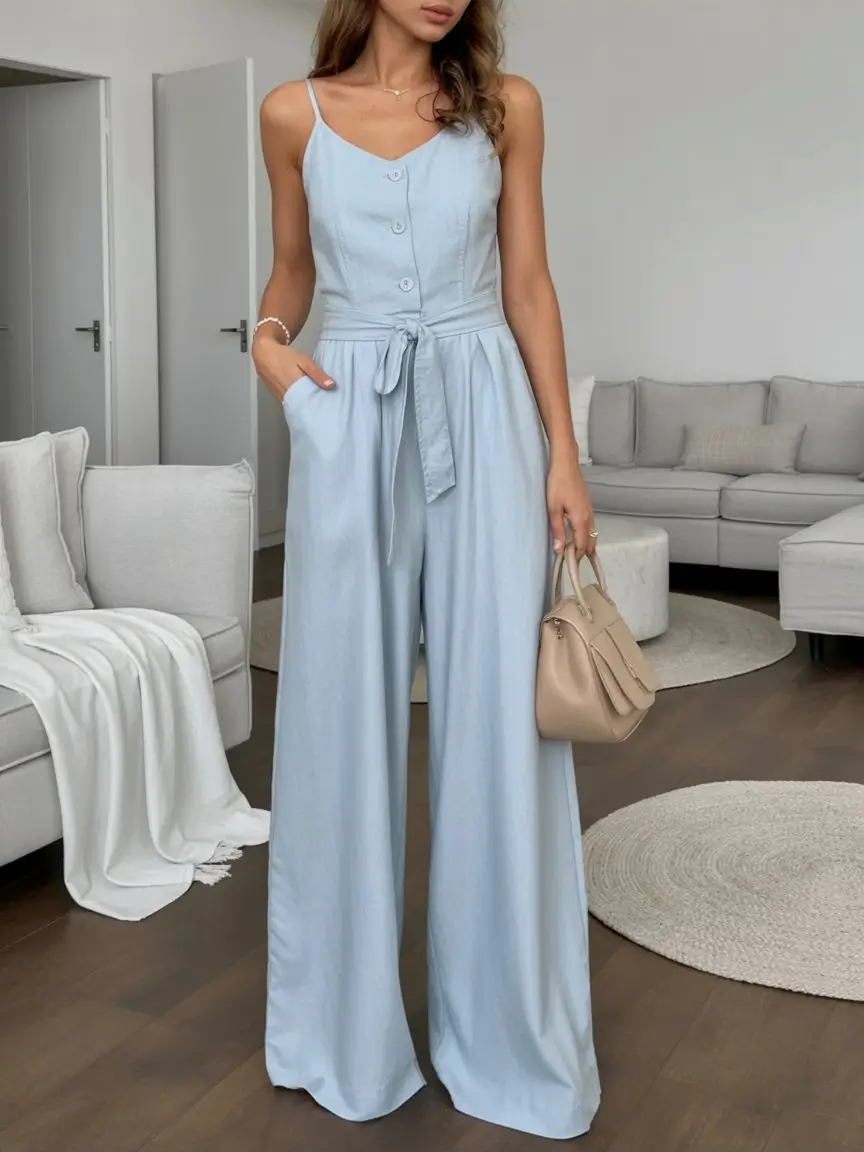 summer work outfits for the office 2026 Airy jumpsuit that feels like a one step solution