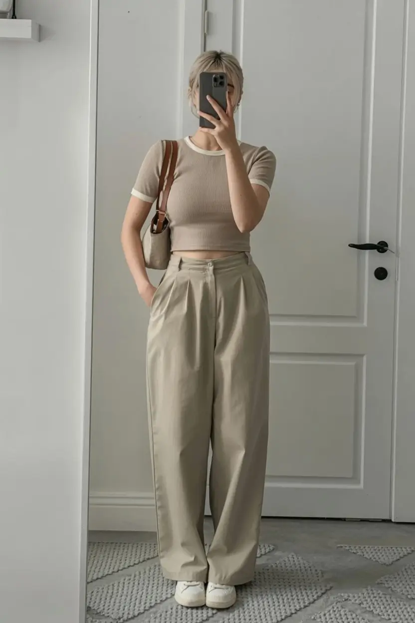 summer work outfits for the office 2026 Neutral tailoring that feels like a quiet luxury moment