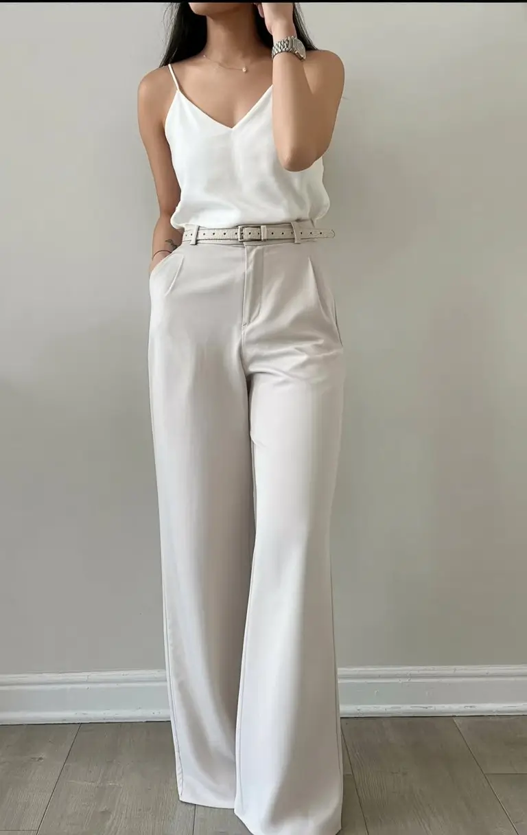 summer work outfits for the office 2026 Clean white minimalism that always feels right