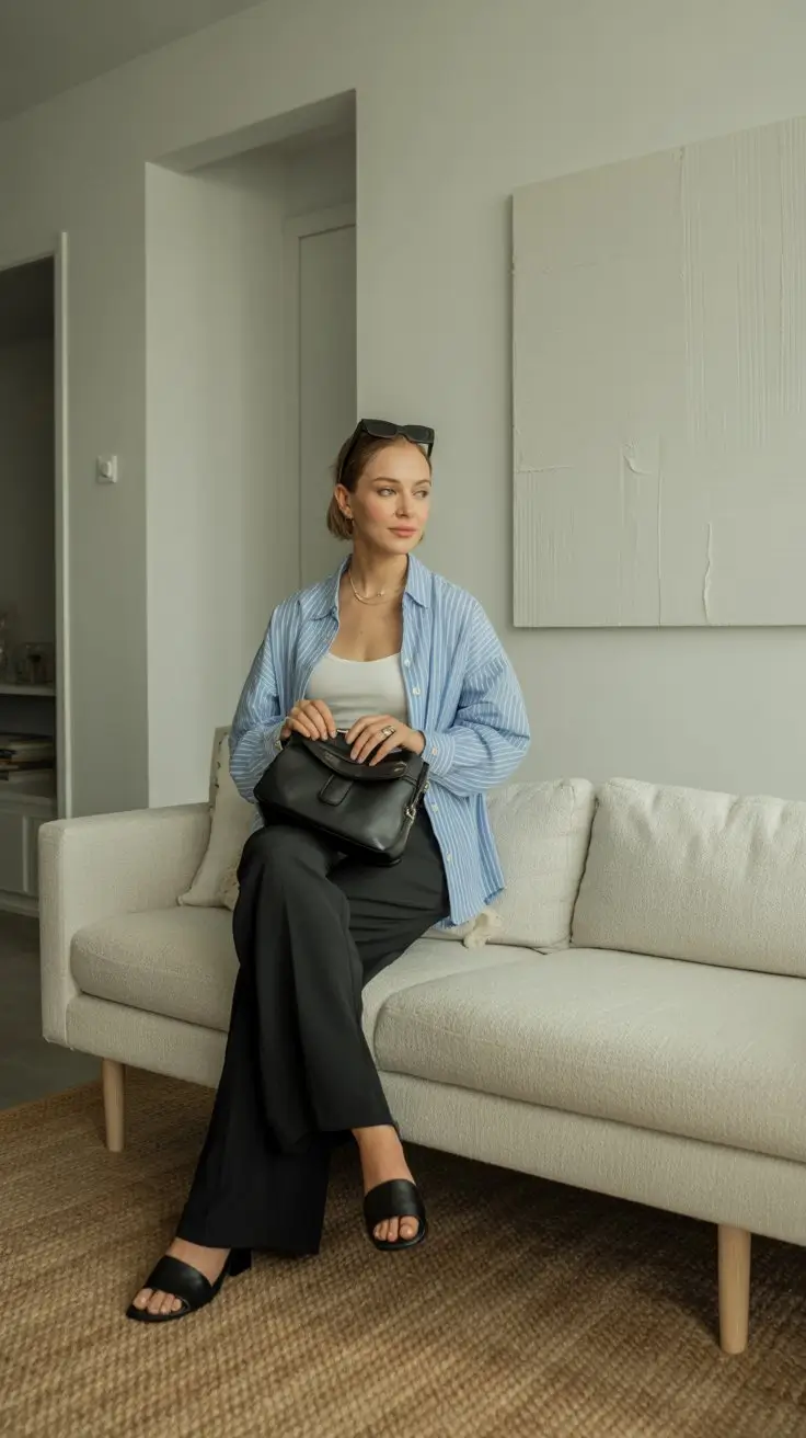summer work outfits for the office 2026 Layered lightness for unpredictable office days