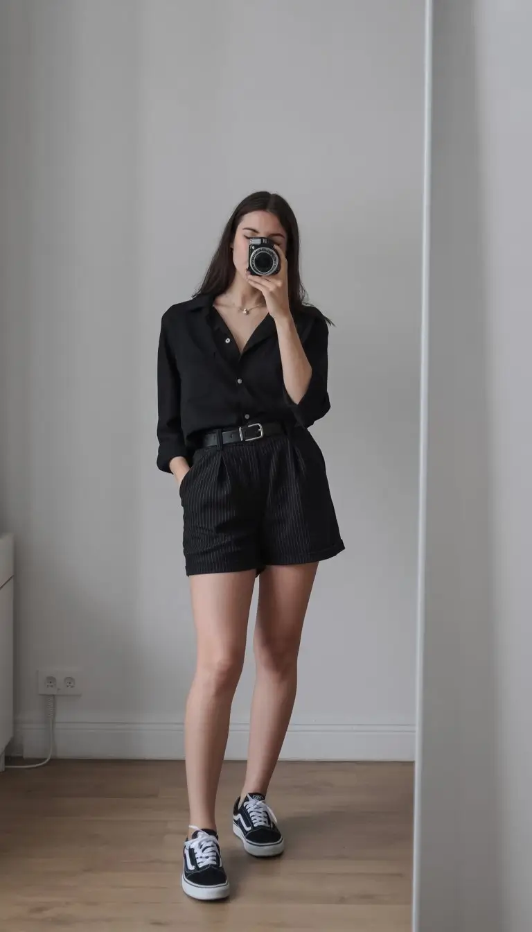 summer work outfits for the office 2026 Modern monochrome with a subtle corporate edge