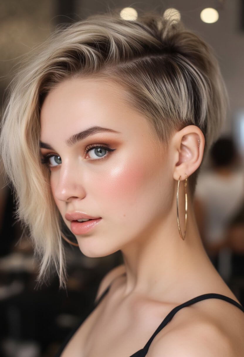 textured summer bob haircut 2026 Short textured pixie bob with choppy movement