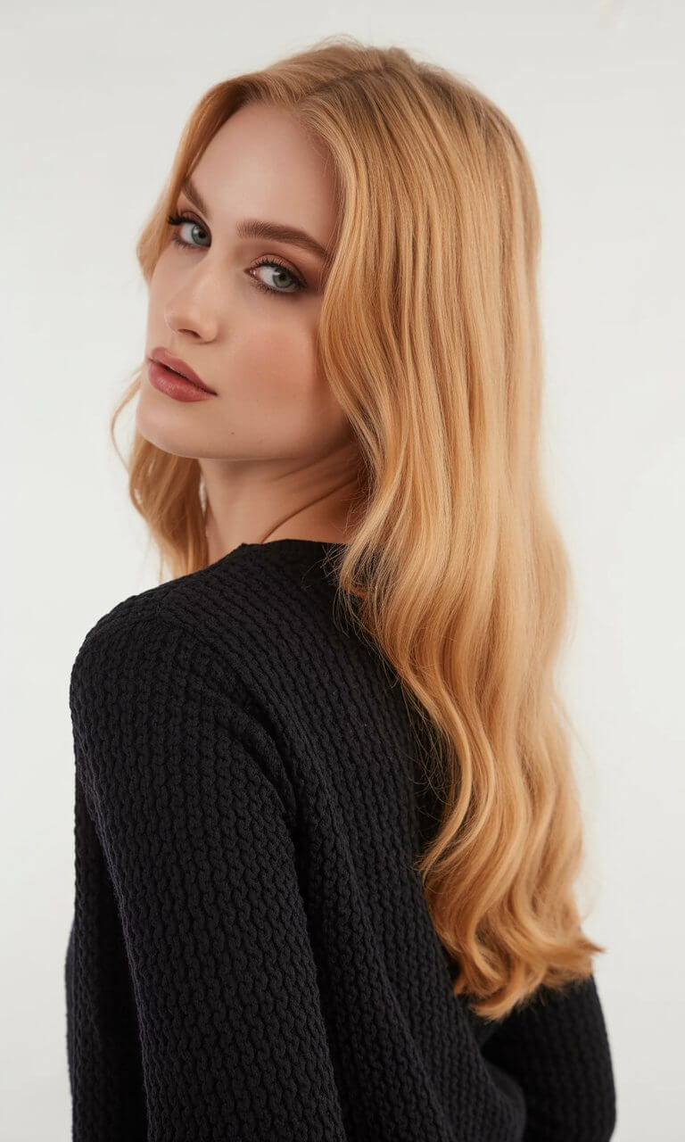 trendy summer haircut 2026 soft golden waves with natural length and shine