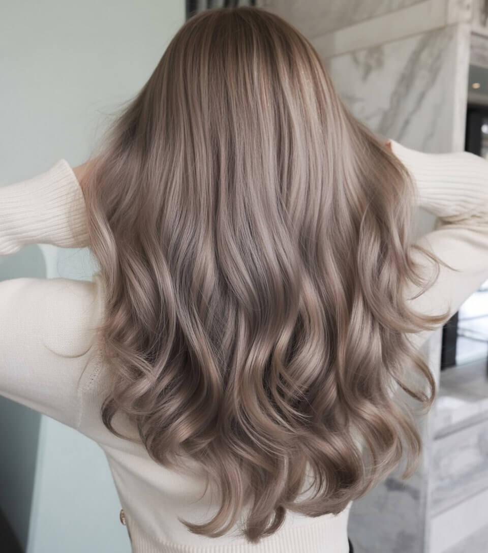trendy summer haircut 2026 cool toned long waves with seamless blend