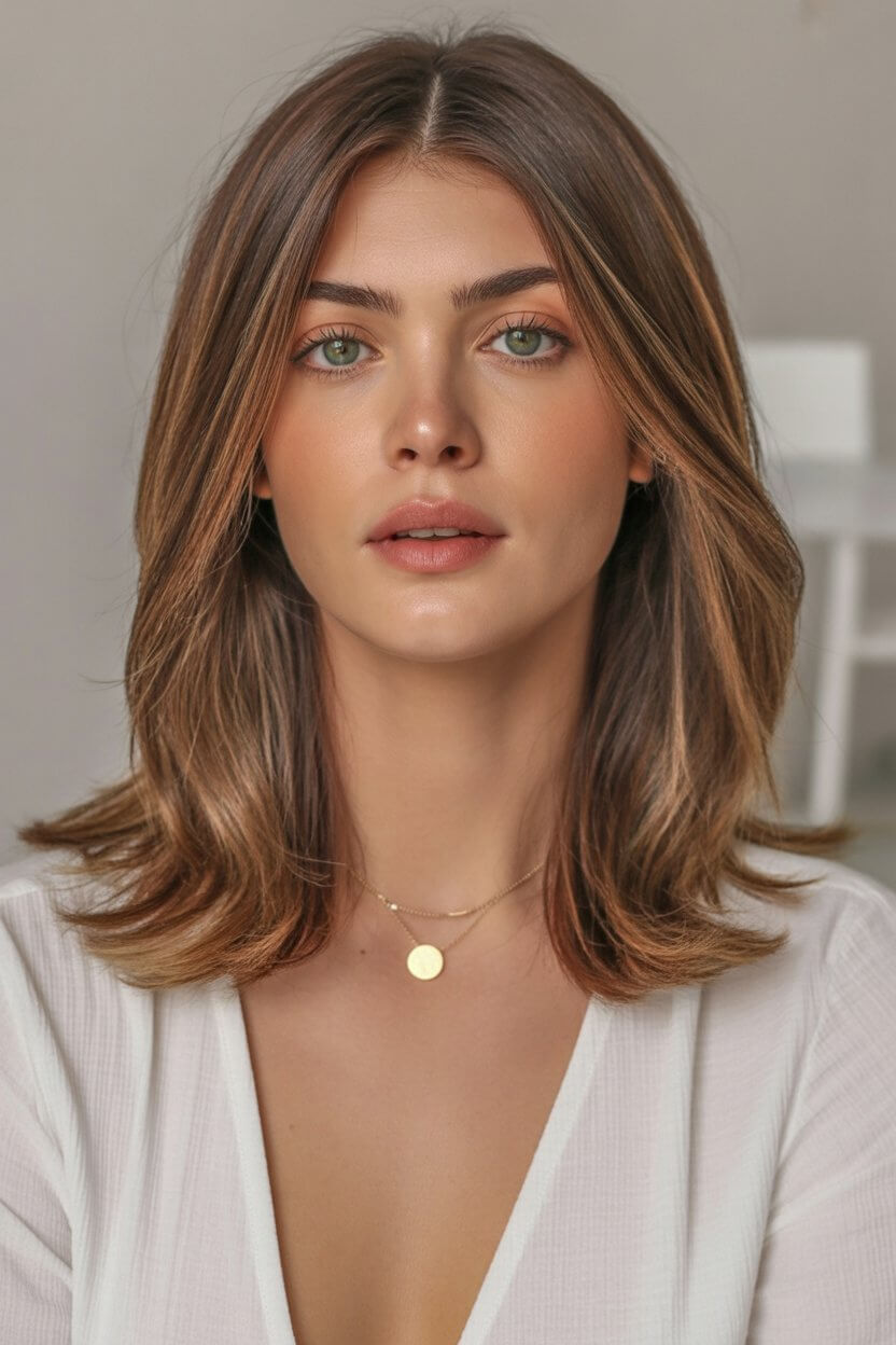 trendy summer haircut 2026 effortless shoulder length cut with natural volume