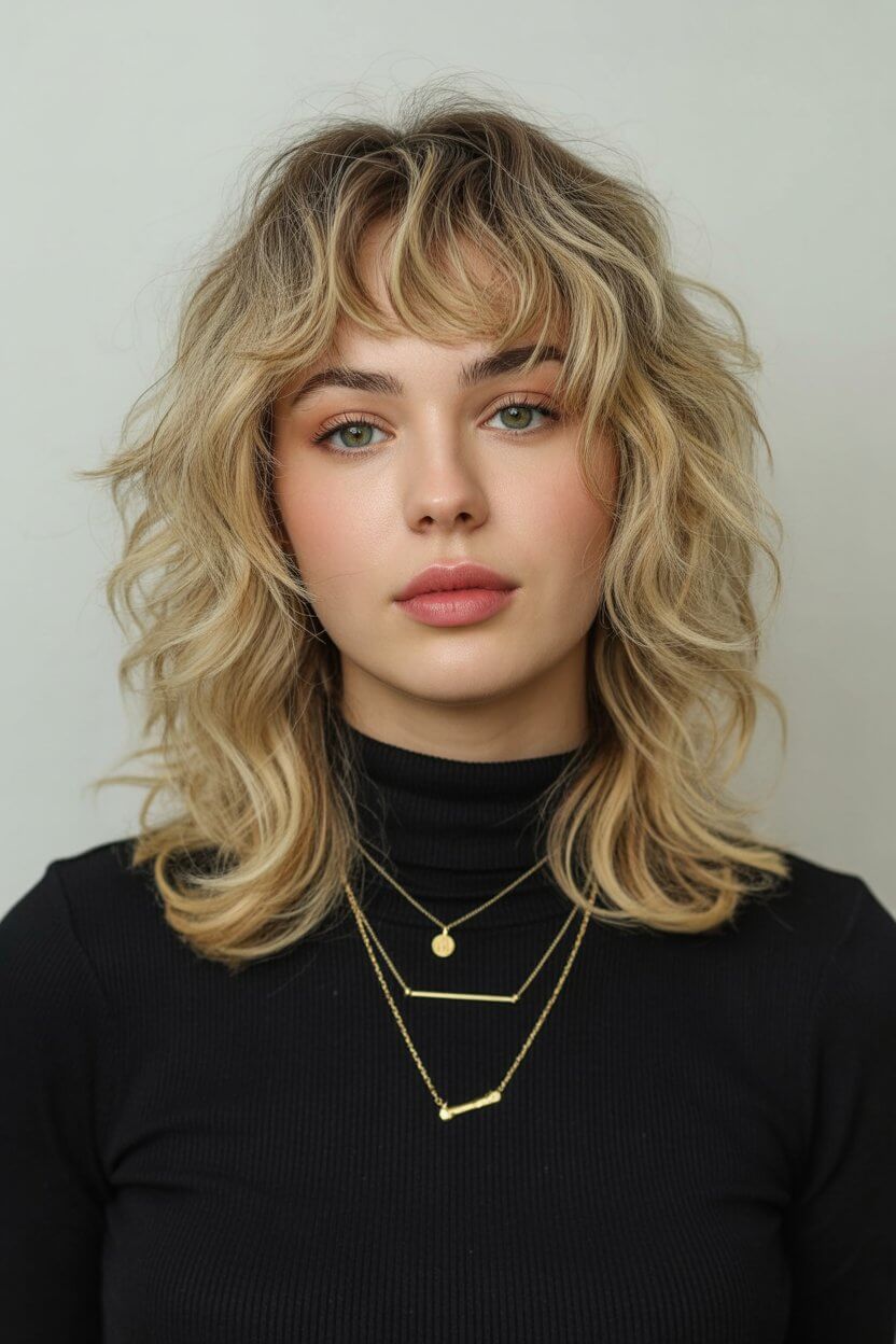 trendy summer haircut 2026 airy textured shag with soft blonde dimension