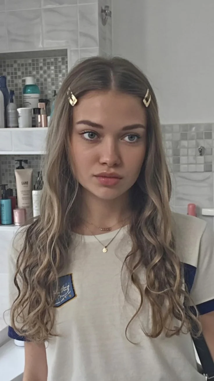 beachy summer wavy hairstyle 2026 natural soft waves with minimal styling and clips