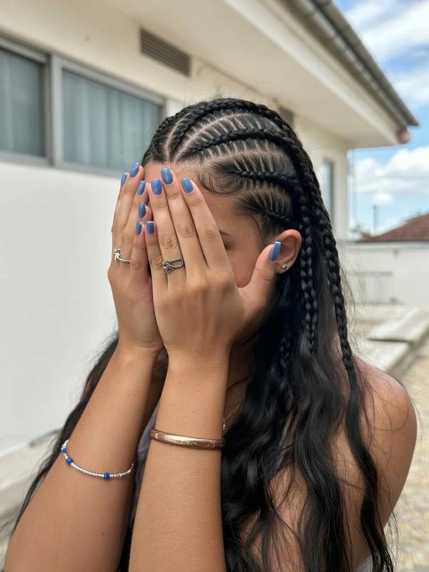 boho summer braids hairstyle 2026 Knotless Braided Crown With Flowing Length