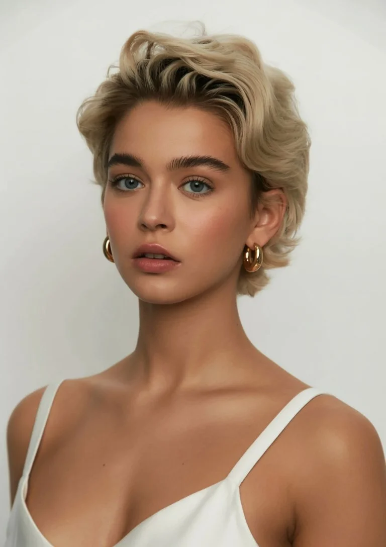cute summer short hairstyles 2026 soft voluminous pixie with natural texture