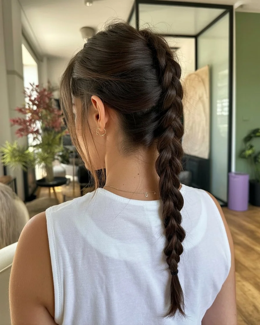 effortless summer quick hairstyles 2026 Low sleek braid with polished finish