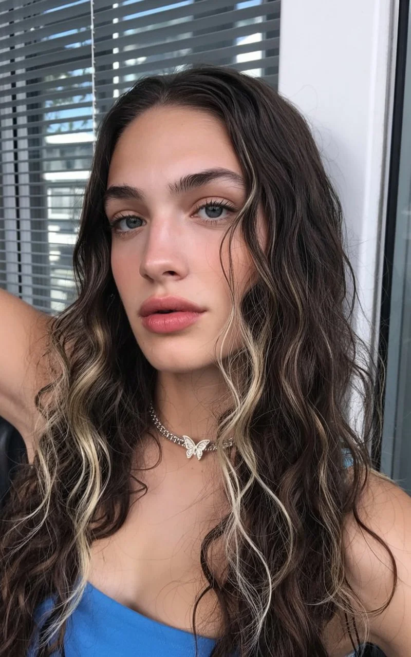 effortless summer quick hairstyles 2026 Natural textured waves with face framing highlights