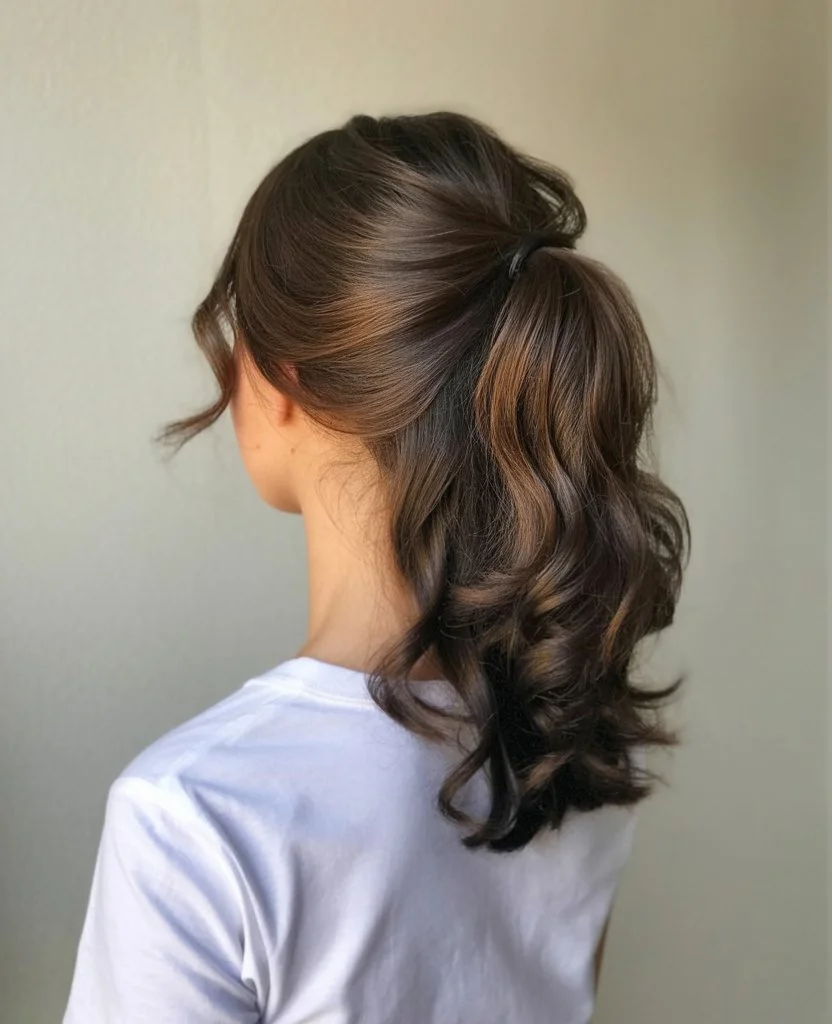 elegant summer updo hairstyles 2026 low effort pony with soft volume