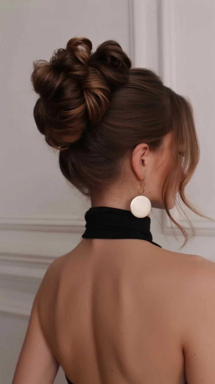 elegant summer updo hairstyles 2026 elegant structured bun volume