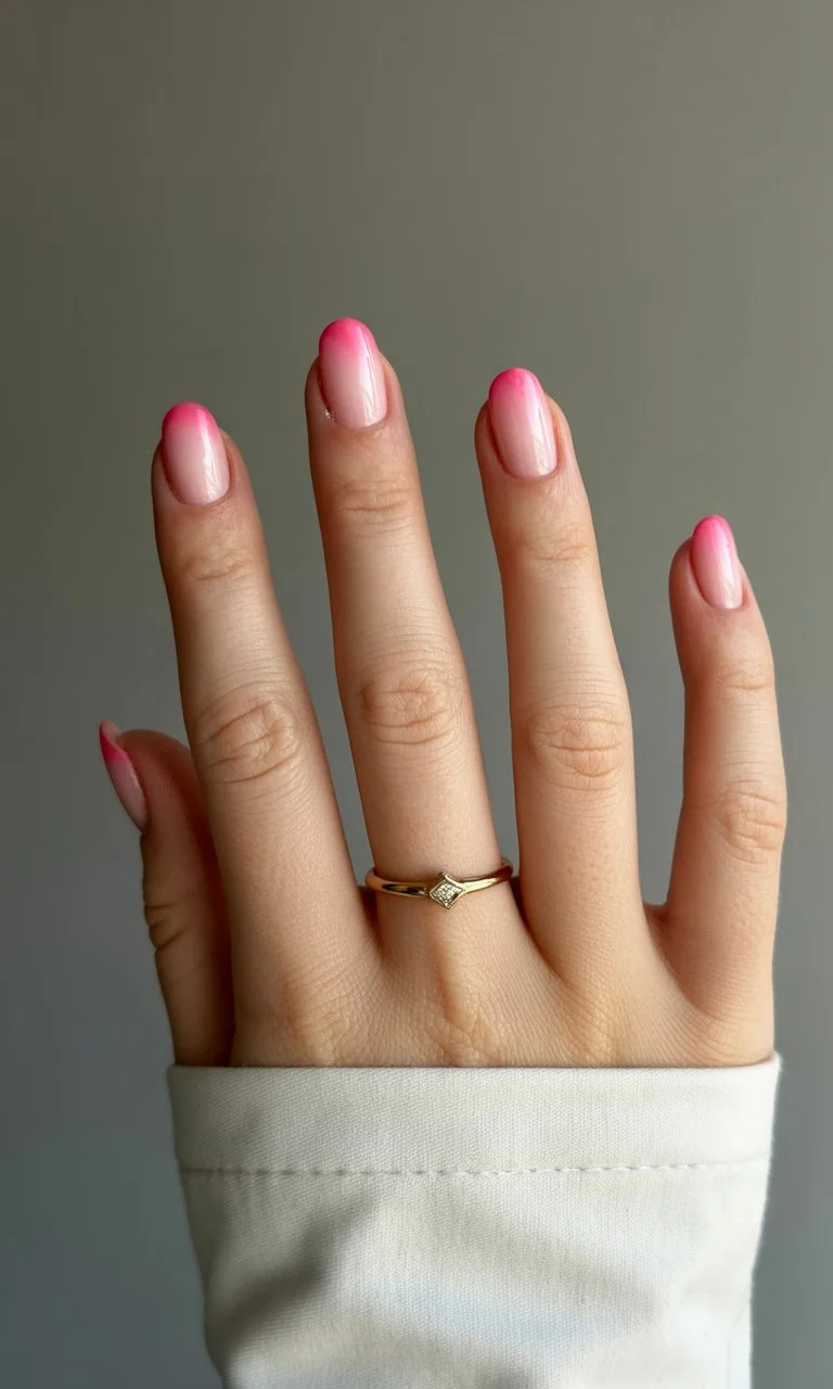 june nail colors soft neon pink aura nails for minimal summer glam