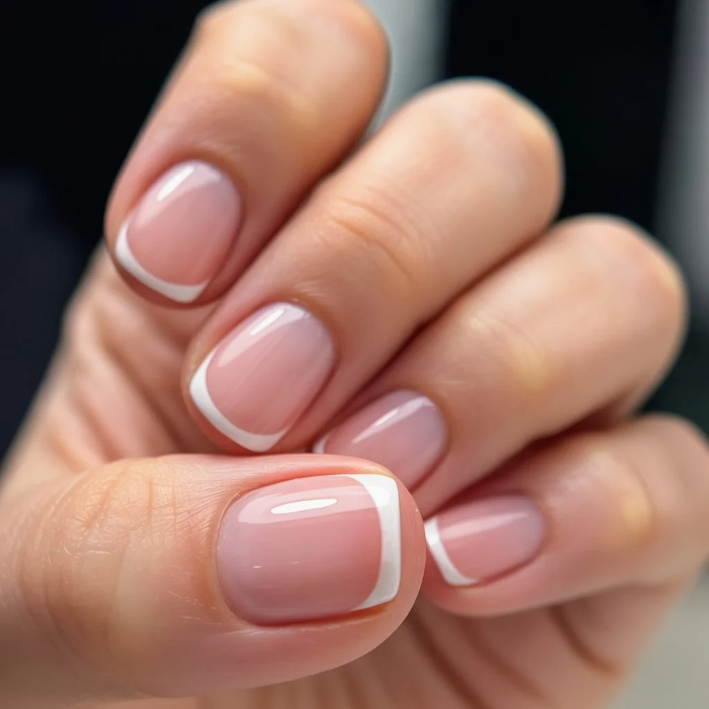 june nails 2026 Minimal French Tips for Clean Girl Summer