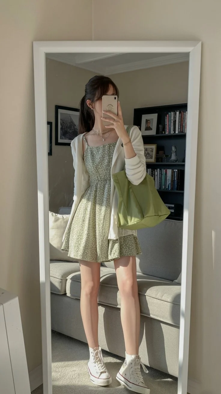 june outfits best ideas for summer 2026 Soft Green Dresses With Cozy Girl Charm
