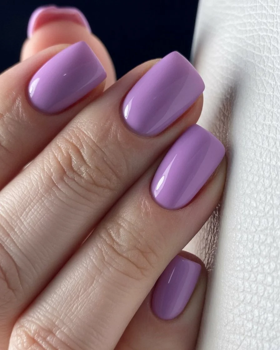 light summer nails 2026 Lavender Cream Nails For Soft Girl Summer Mood