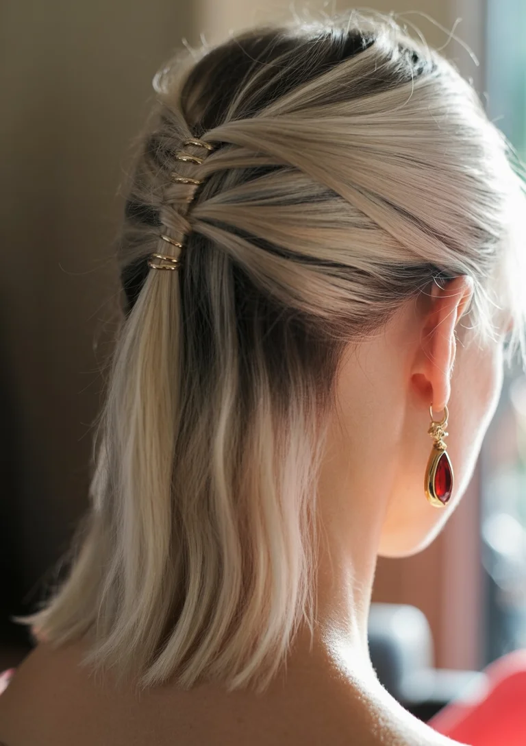 quick summer 5-minute hairstyles 2026 Half Up Pin Details That Make Short Hair Feel New Again
