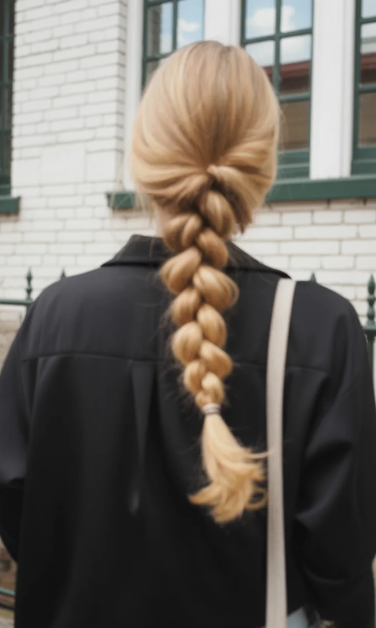 quick summer 5-minute hairstyles 2026 Chunky Bubble Braids That Make Long Hair Feel Dramatic