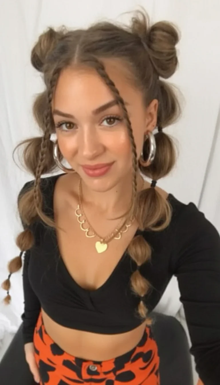 quick summer 5-minute hairstyles 2026 Playful Bubble Braids For Hot Girl Summer Mornings